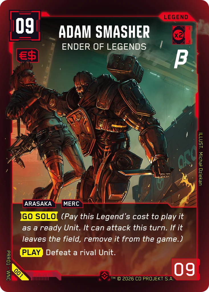 Adam Smasher: Ender of Legends · Prerelease