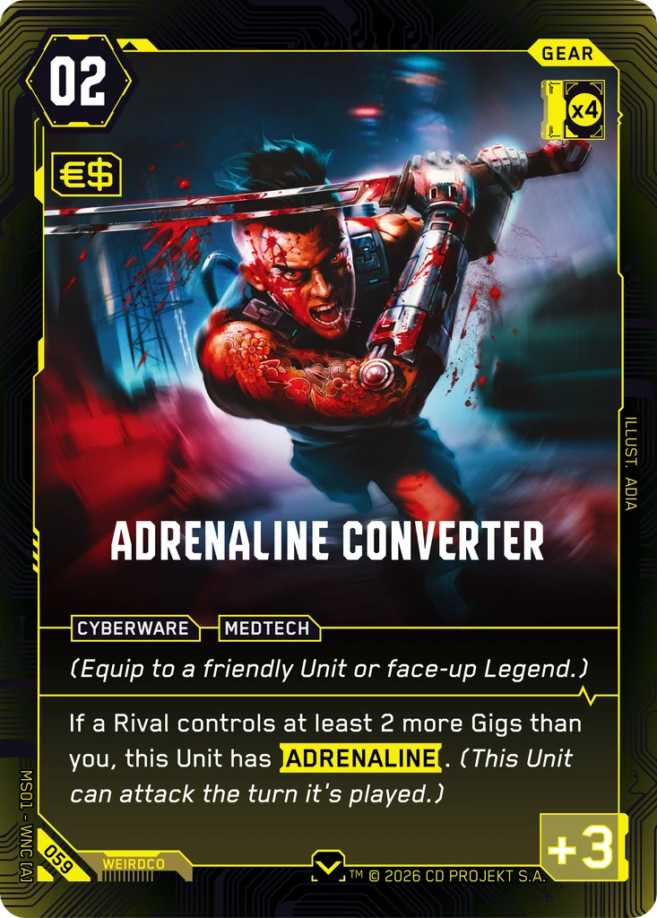 Adrenaline Converter - Cyberpunk TCG