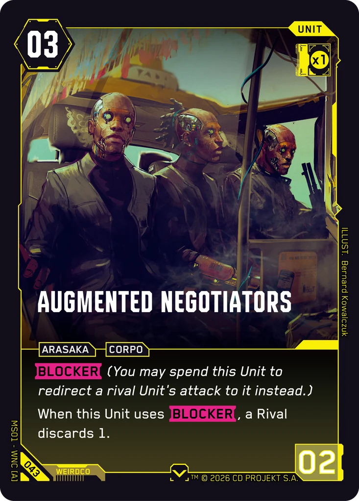 Augmented Negotiators - Cyberpunk TCG