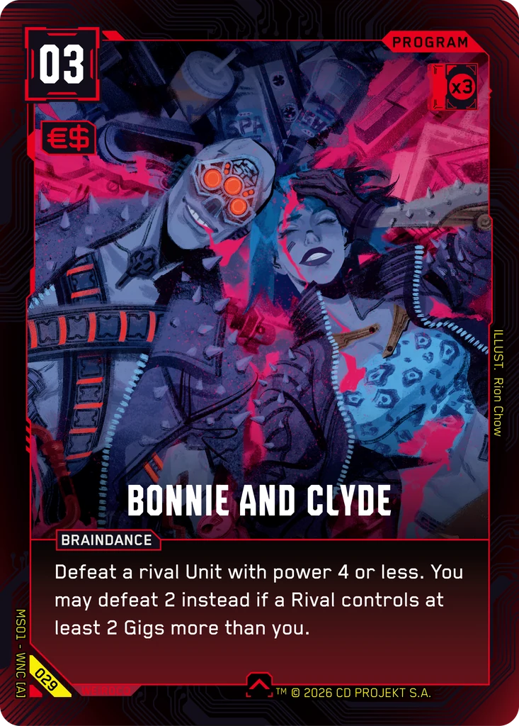 Bonnie and Clyde - Cyberpunk TCG