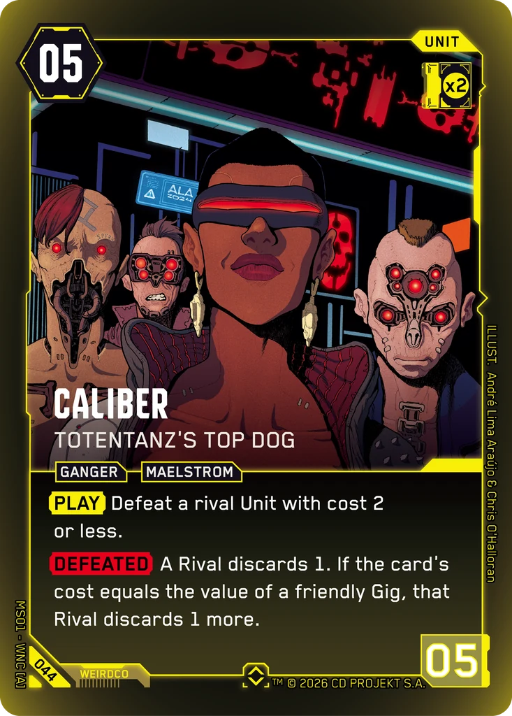 Caliber: Totentanz's Top Dog - Cyberpunk TCG