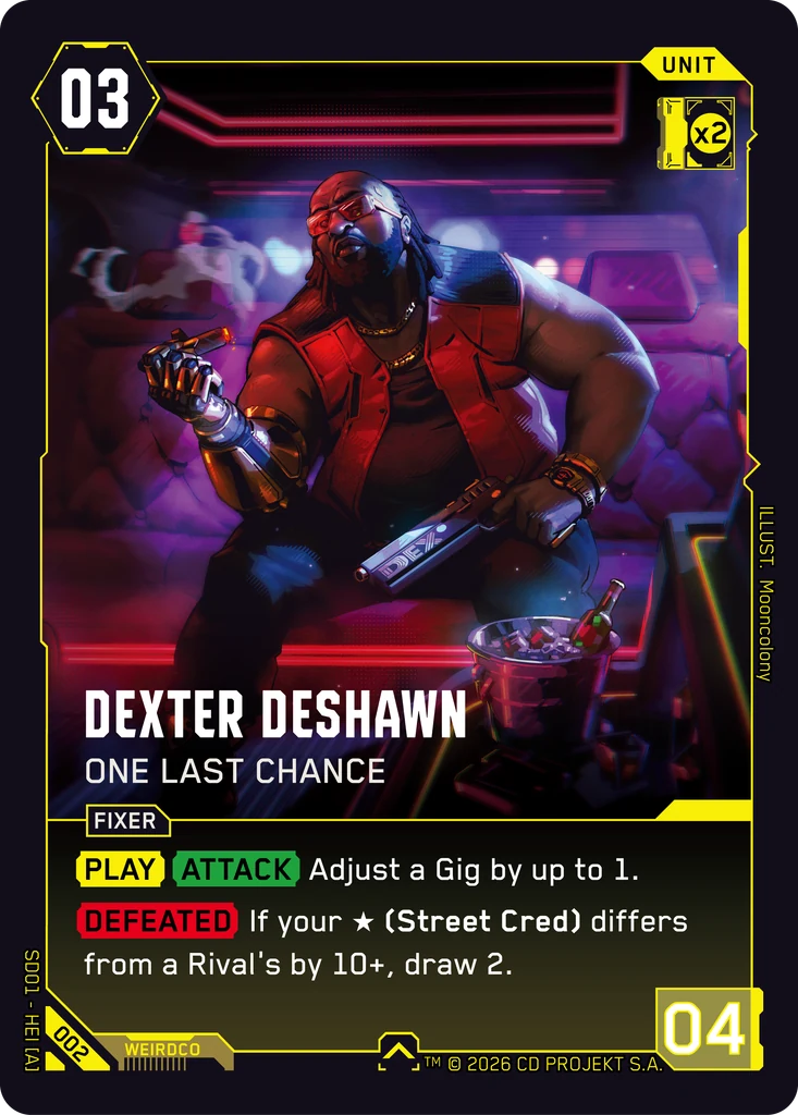 Dexter DeShawn: One Last Chance - Cyberpunk TCG
