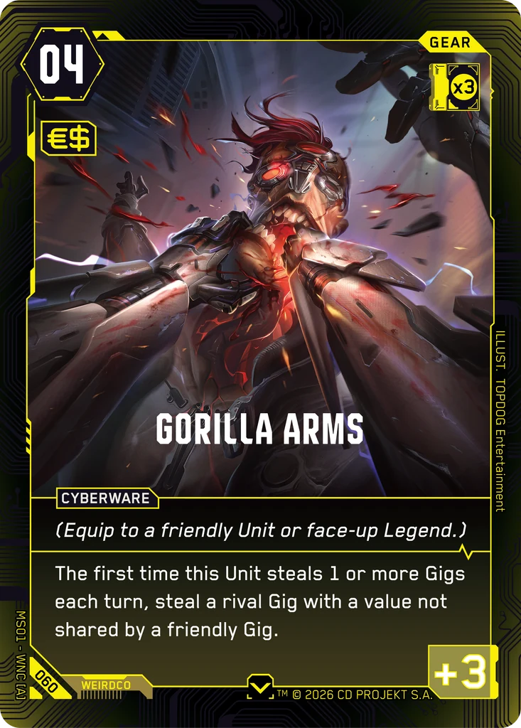 Gorilla Arms - Cyberpunk TCG