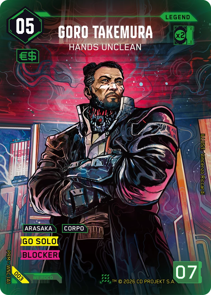 Goro Takemura: Hands Unclean · Box Toppers - Retail
