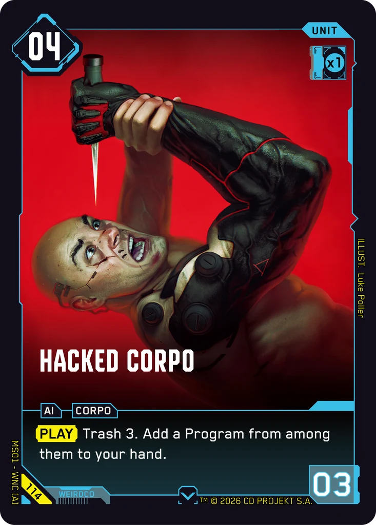 Hacked Corpo - Cyberpunk TCG