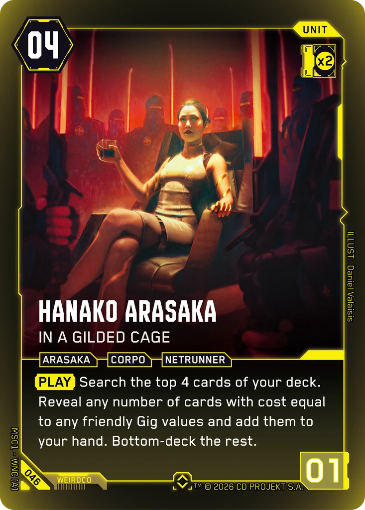 Hanako Arasaka: In a Gilded Cage - Cyberpunk TCG