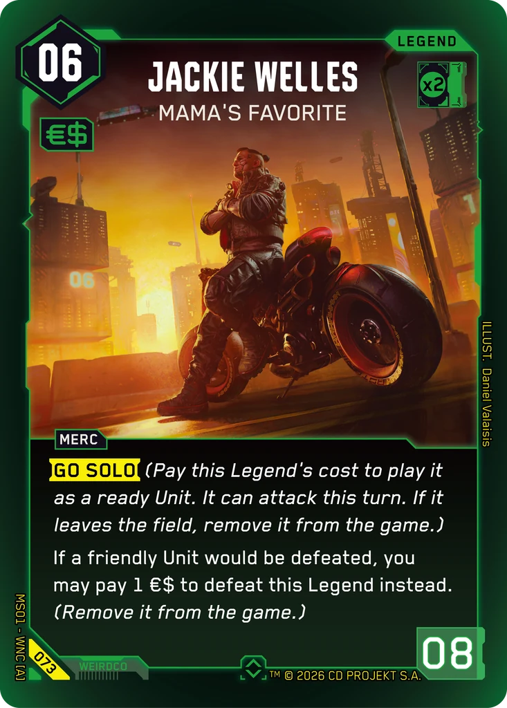 Jackie Welles: Mama's Favorite - Cyberpunk TCG