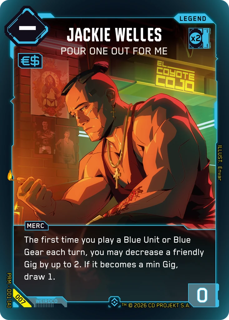 Jackie Welles: Pour One Out For Me · Merc Demo Deck