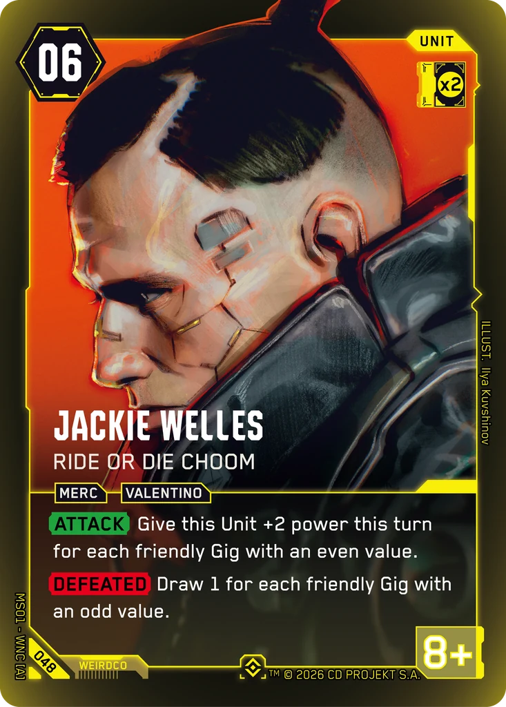 Jackie Welles: Ride or Die Choom - Cyberpunk TCG