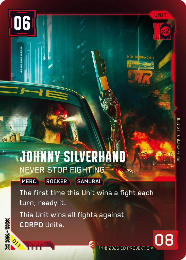 Johnny Silverhand: Never Stop Fighting - Cyberpunk TCG