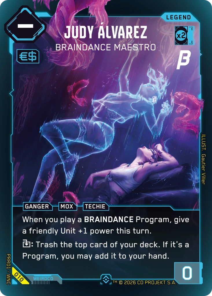 Judy Álvarez: Braindance Maestro · Prerelease
