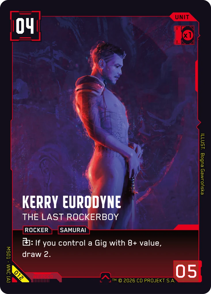 Kerry Eurodyne: The Last Rockerboy - Cyberpunk TCG