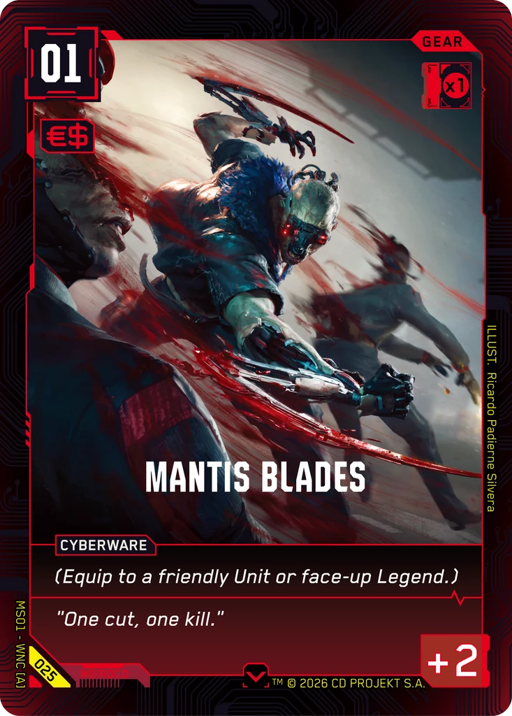 Mantis Blades - Cyberpunk TCG