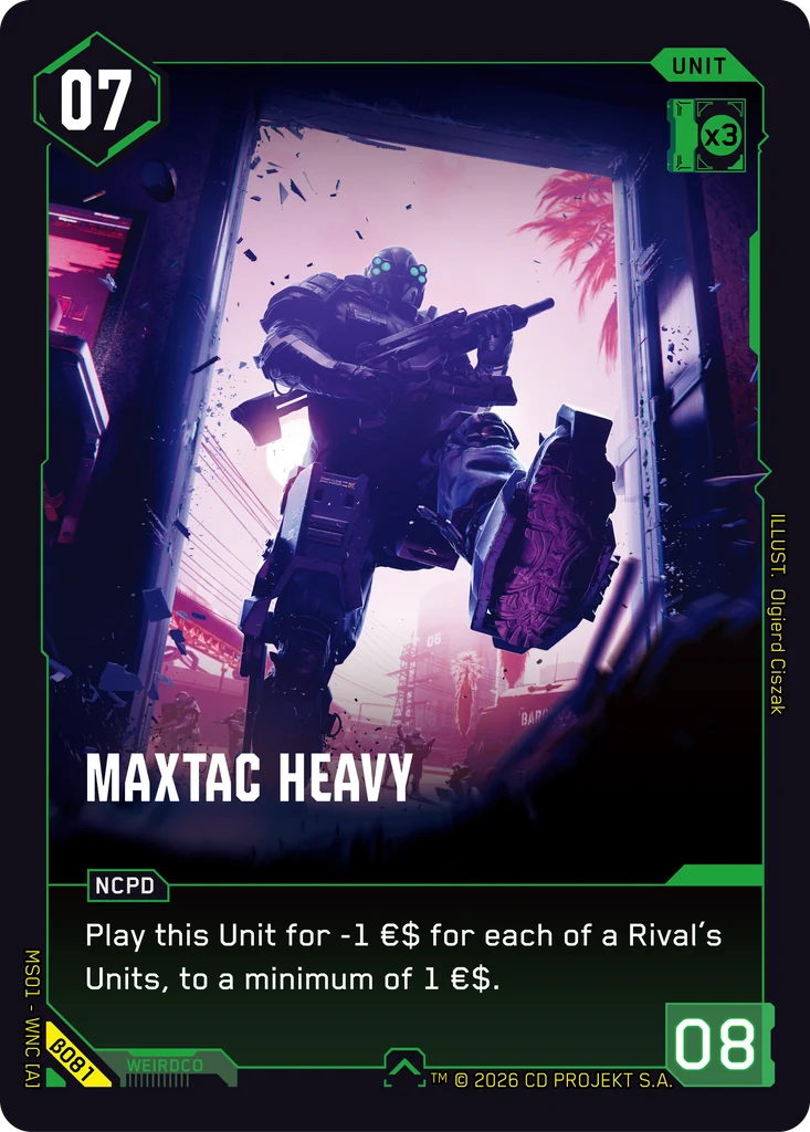 MaxTac Heavy · Welcome to Night City — Beta