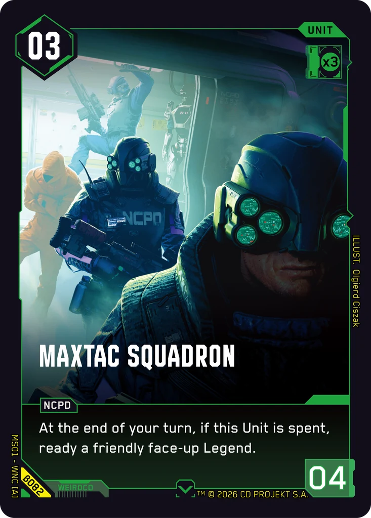 MaxTac Squadron · Welcome to Night City — Beta