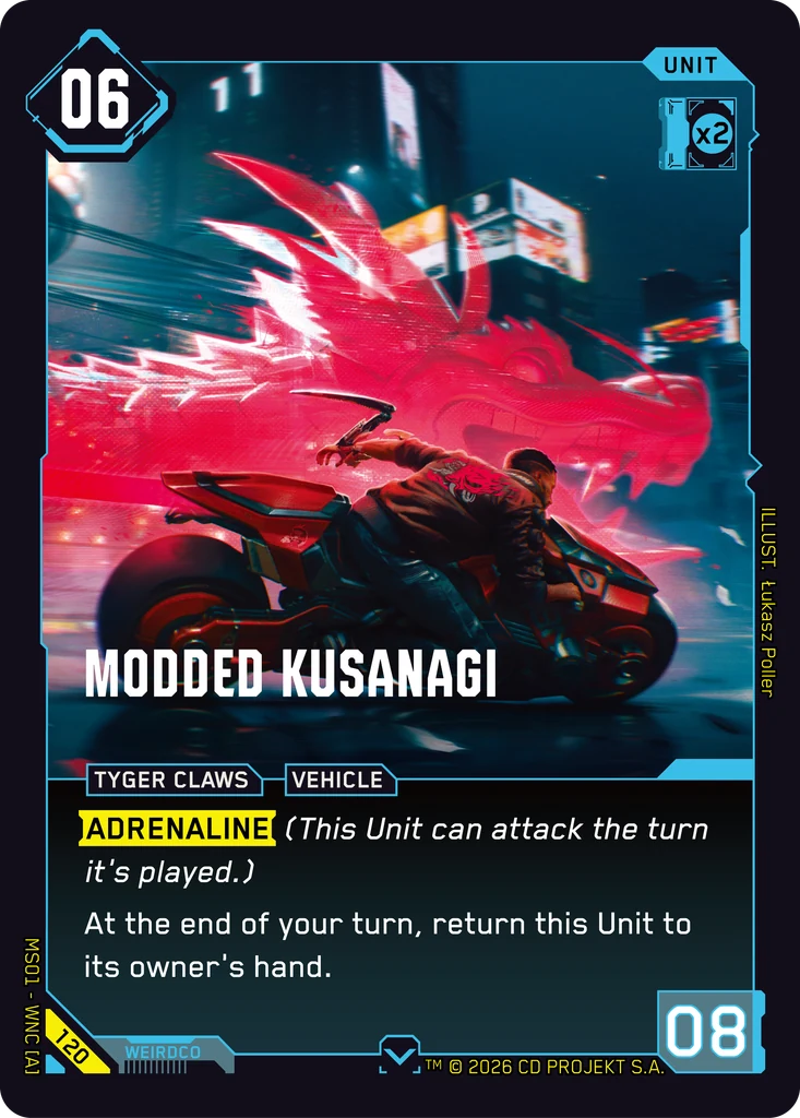 Modded Kusanagi - Cyberpunk TCG