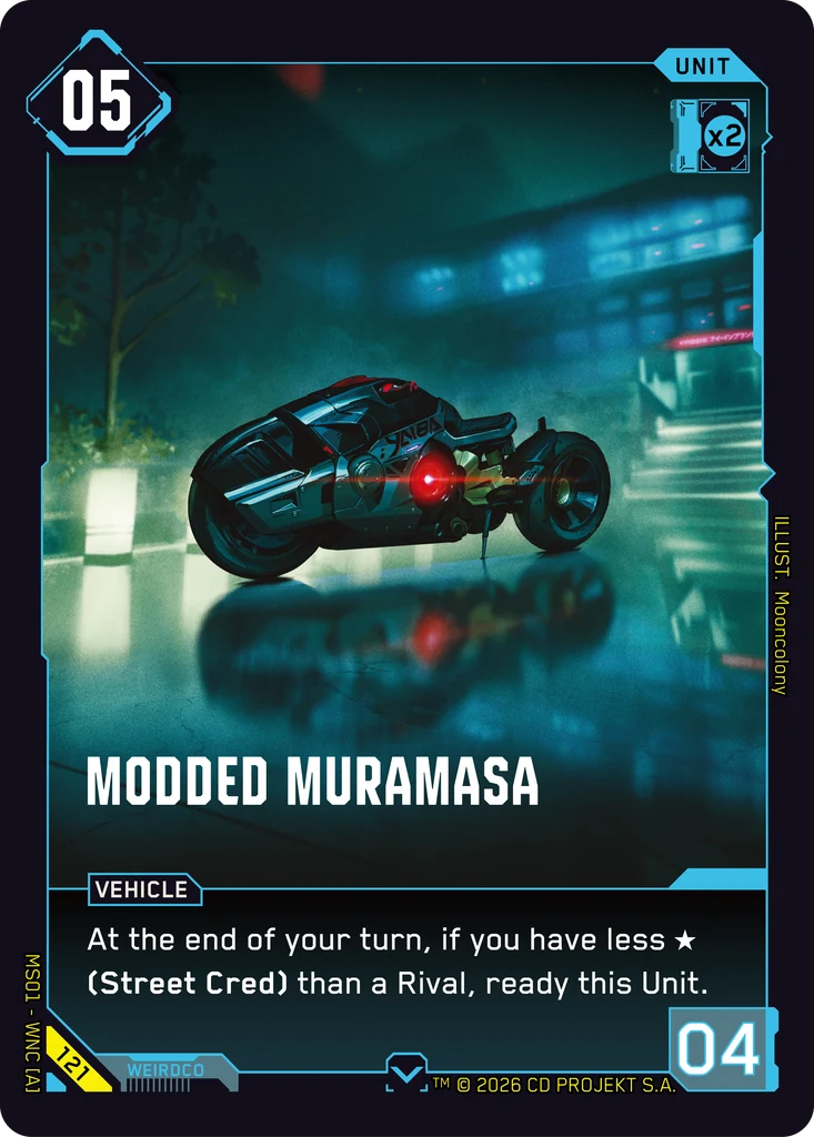 Modded Muramasa - Cyberpunk TCG