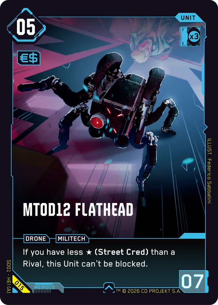 MT0D12 Flathead - Cyberpunk TCG