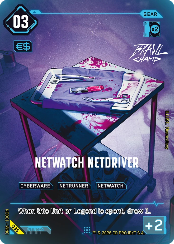 NetWatch Netdriver · Night City Brawl Season 1 — Brawl Champ