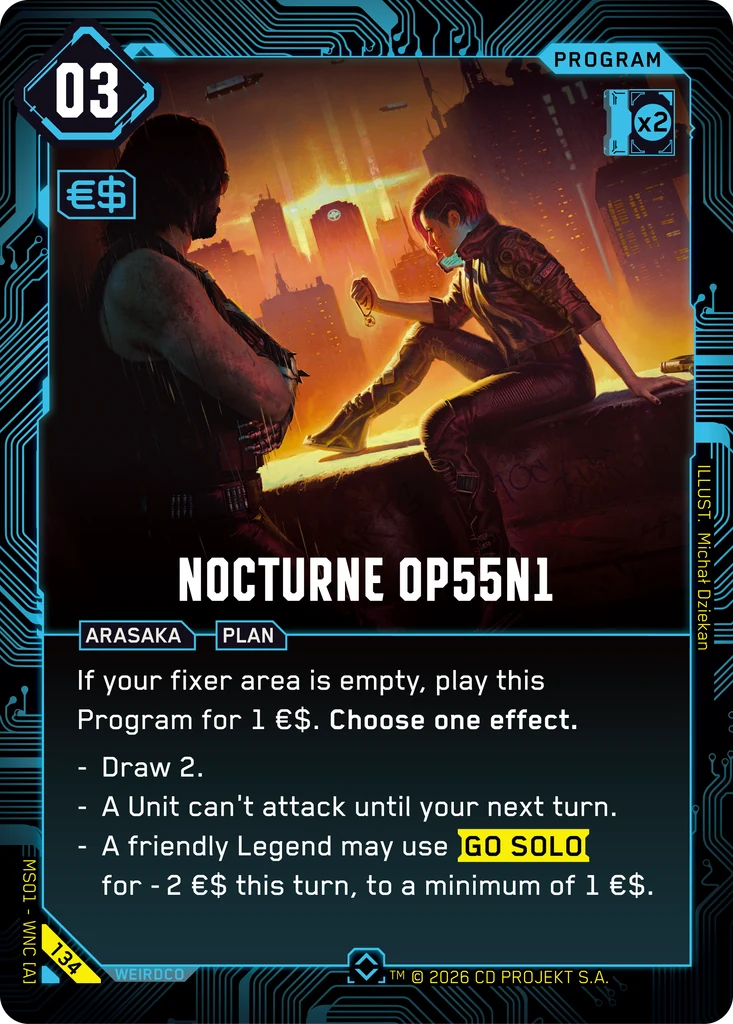 Nocturne OP55 N1 - Cyberpunk TCG