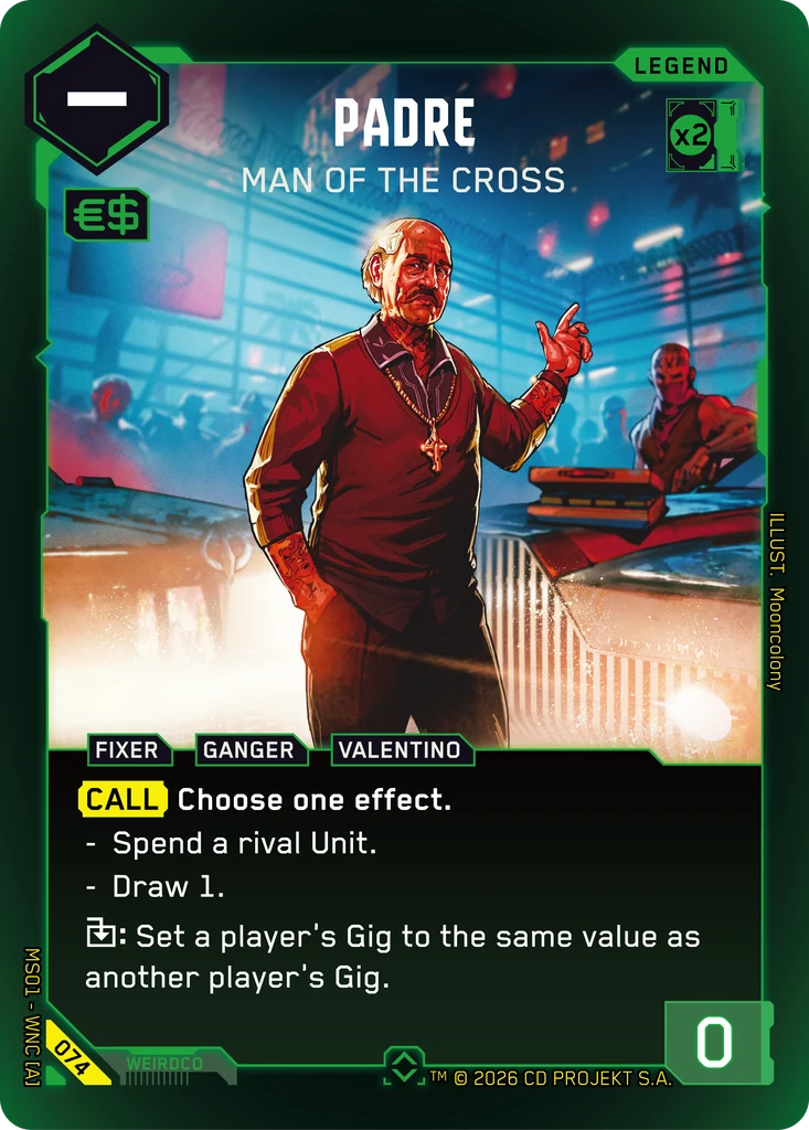 Padre: Man of the Cross - Cyberpunk TCG