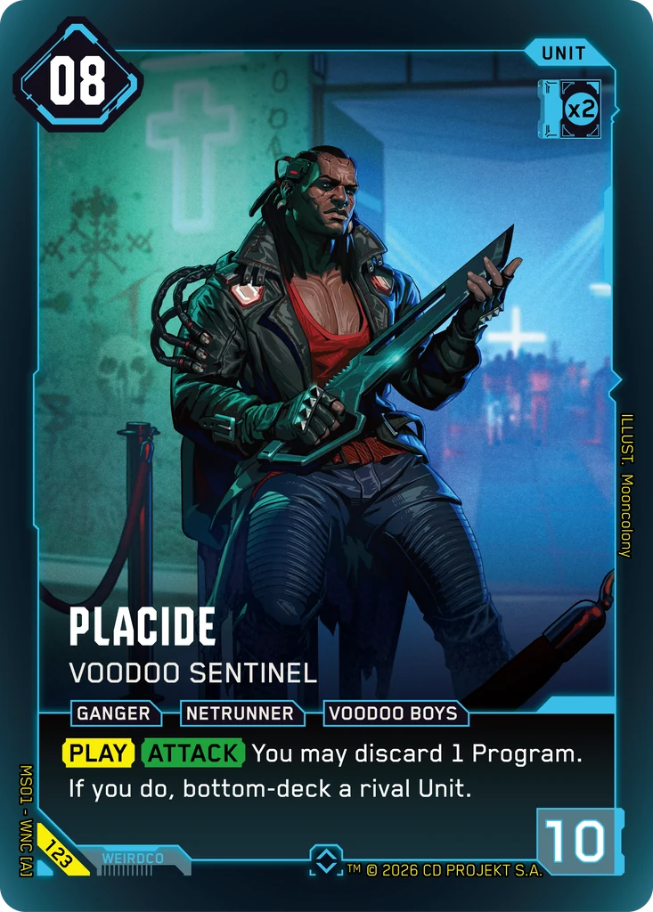 Placide: Voodoo Sentinel - Cyberpunk TCG