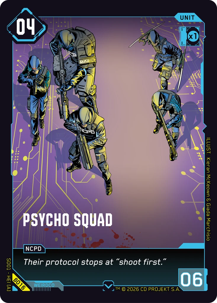 Psycho Squad · The Heist — Beta Starter Deck