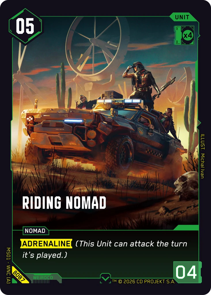 Riding Nomad · Welcome to Night City — Beta
