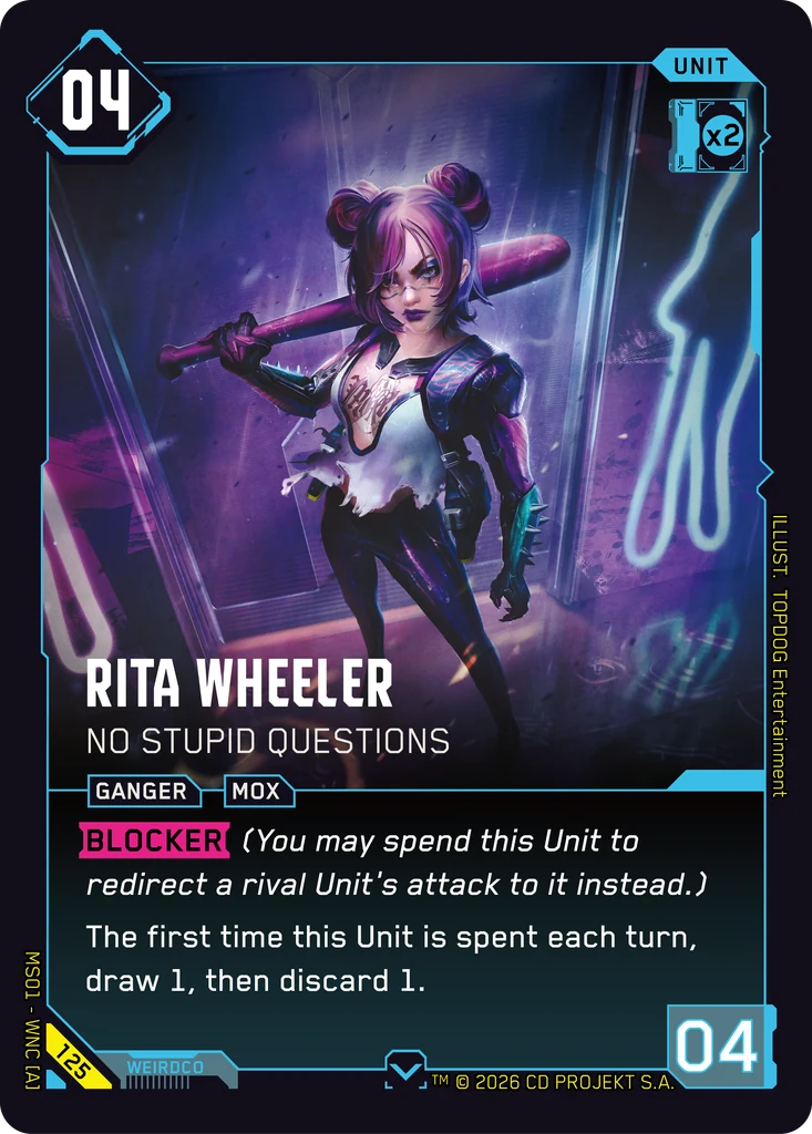 Rita Wheeler: No Stupid Questions - Cyberpunk TCG
