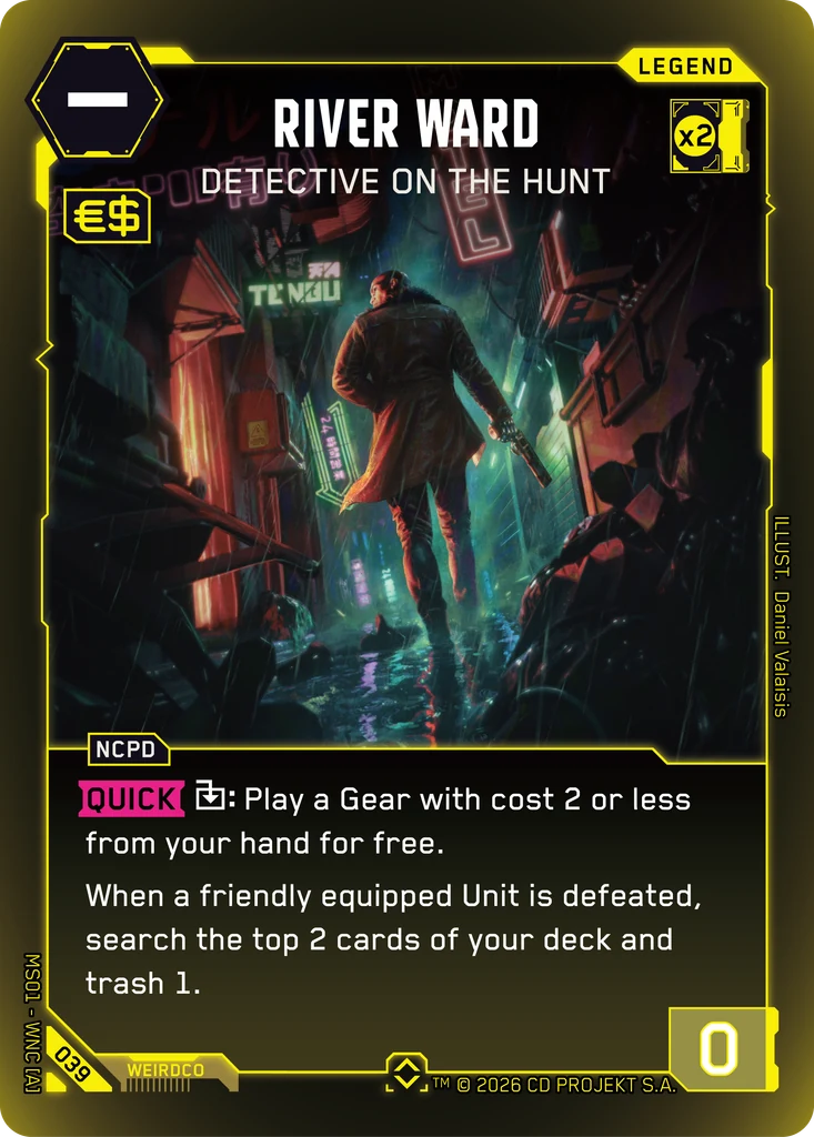 River Ward: Detective on the Hunt - Cyberpunk TCG