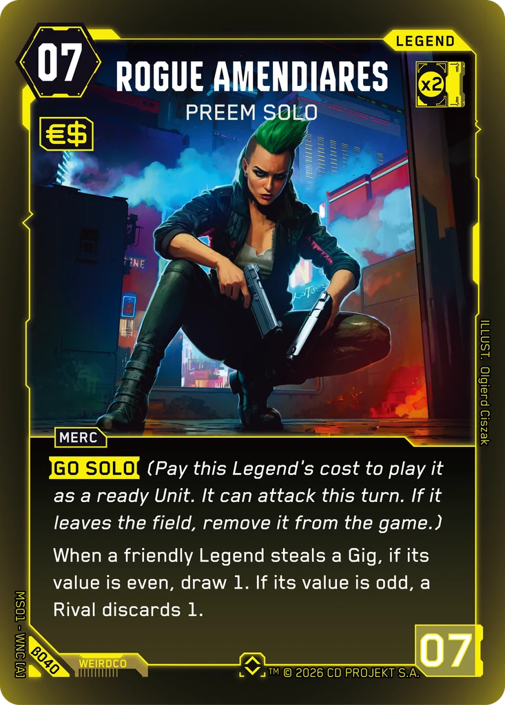 Rogue Amendiares: Preem Solo · Welcome to Night City — Beta