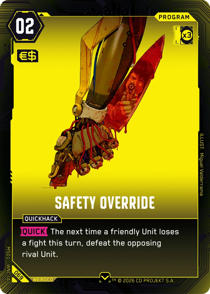 Safety Override - Cyberpunk TCG