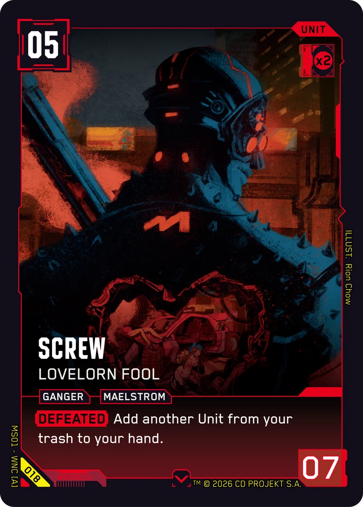 Screw: Lovelorn Fool - Cyberpunk TCG