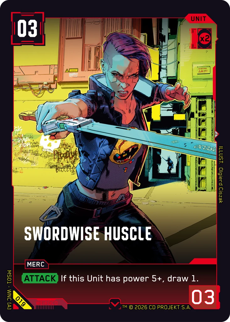 Swordwise Huscle - Cyberpunk TCG