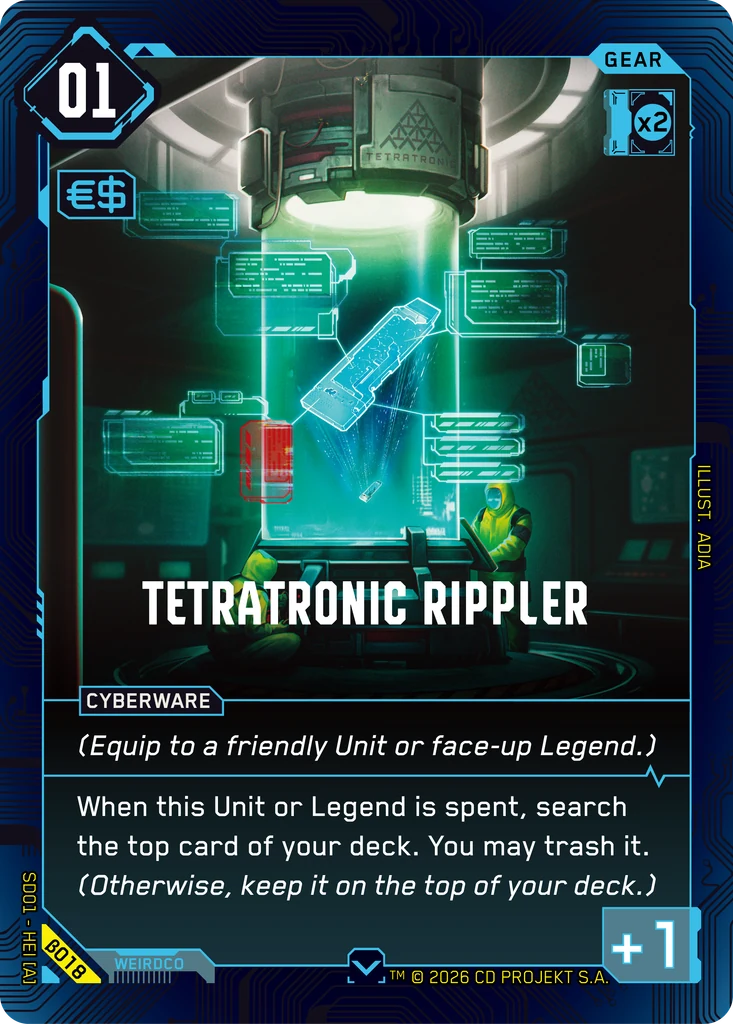 Tetratronic Rippler · The Heist — Beta Starter Deck