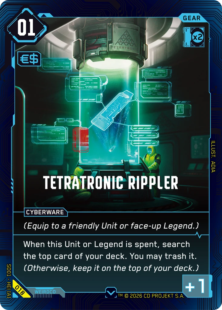 Tetratronic Rippler · The Heist — Retail Starter Deck