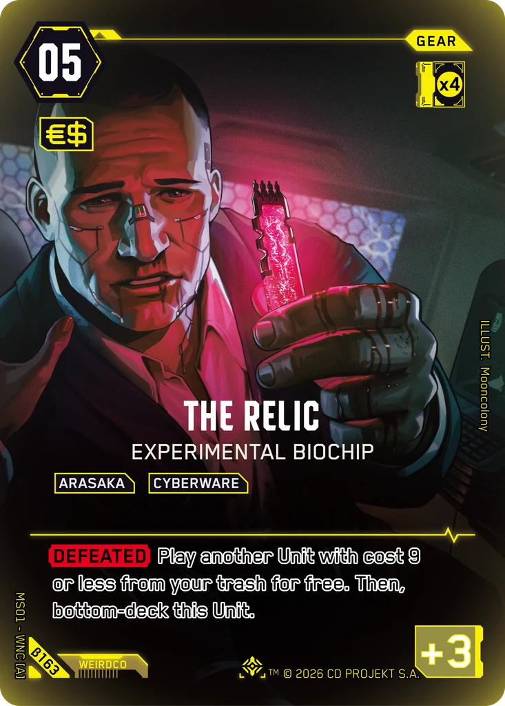 The Relic: Experimental Biochip · Welcome to Night City — Beta