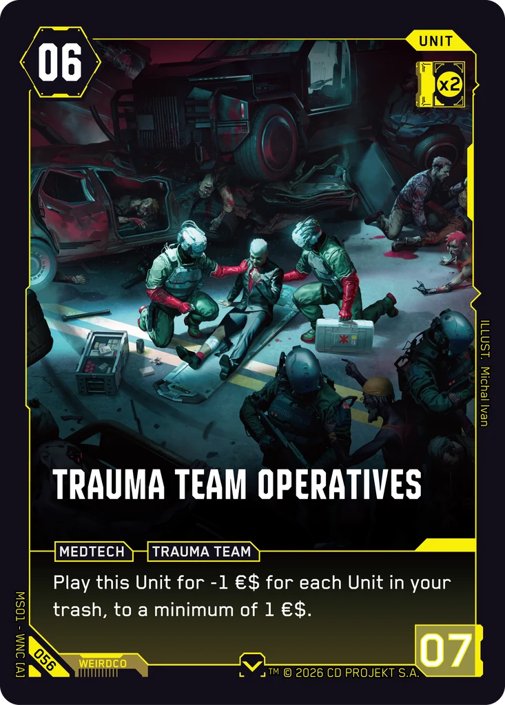 Trauma Team Operatives - Cyberpunk TCG