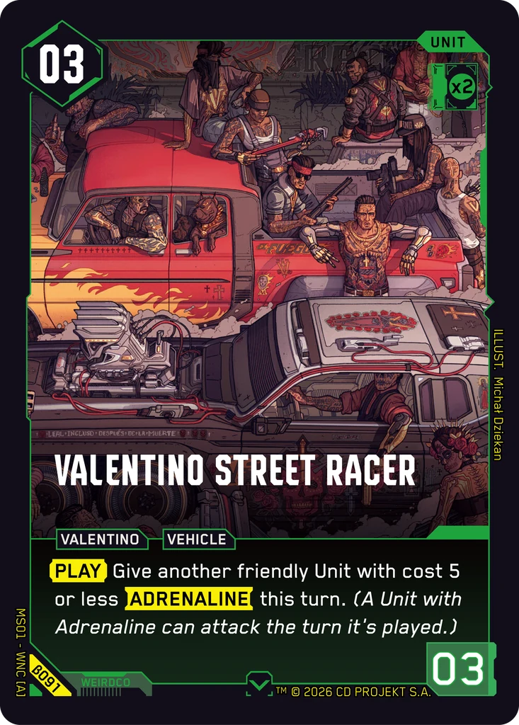 Valentino Street Racer · Welcome to Night City — Beta