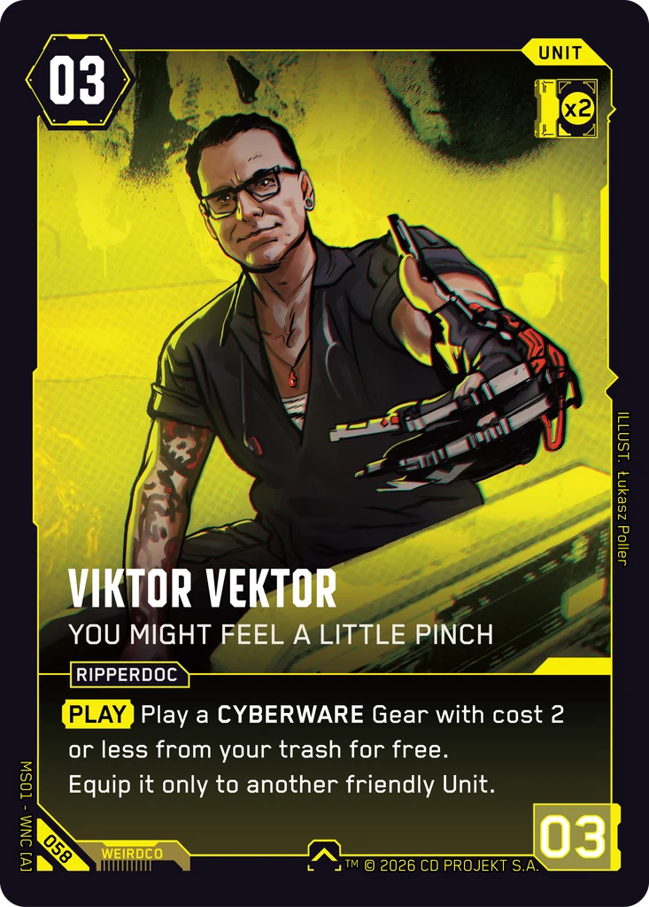 Viktor Vektor: You Might Feel a Little Pinch - Cyberpunk TCG