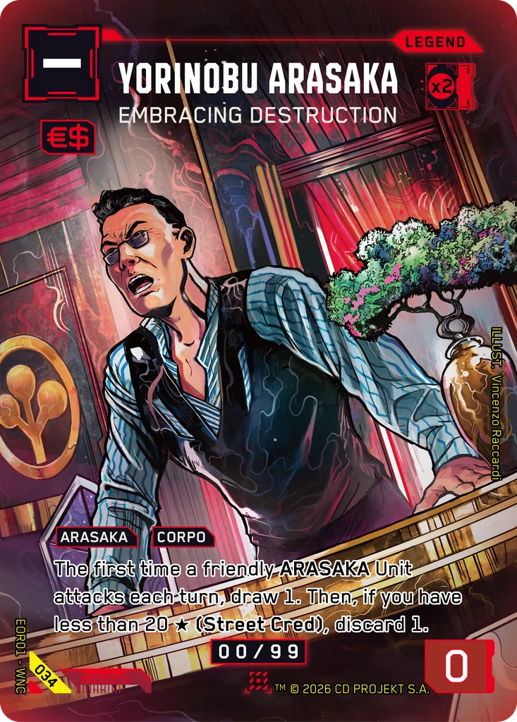 Yorinobu Arasaka: Embracing Destruction · Edgerunner Open Season 1
