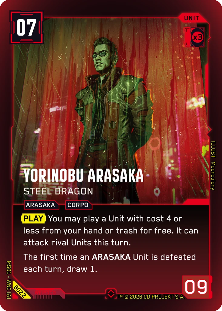 Yorinobu Arasaka: Steel Dragon · Welcome to Night City — Beta
